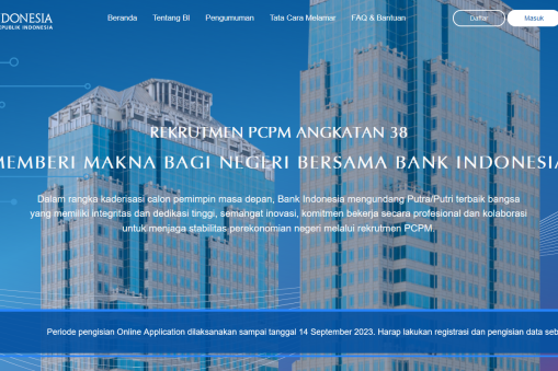 Bank Indonesia, Seleksi Penerimaan Calon Pegawai, loker bank Indonesia, BI, PCPM Angkatan 38, seleksi BI, rekrutmen BI, lowongan kerja 2023, lowongan pekerjaan 2023