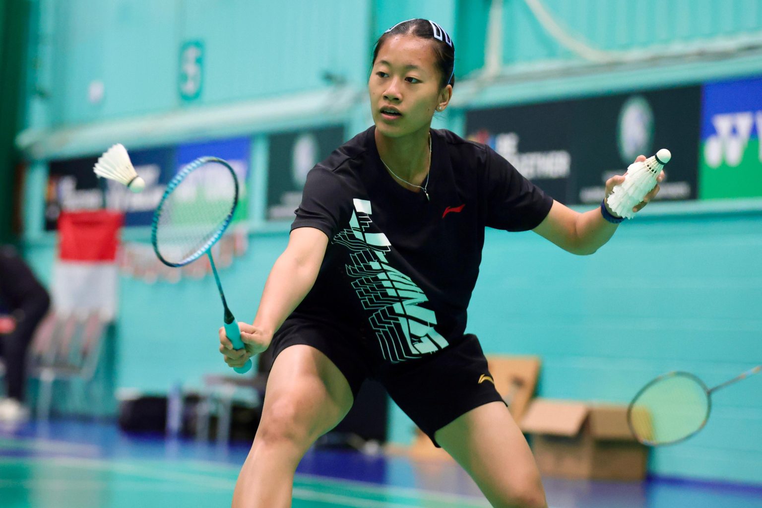 Putri Kusuma Wardani saat berlatih di Milton Keynes, Inggris, menjelang keikutsertaan di turnamenAll England 2026 di Birmingham, 3-8 Maret 2026. (Foto: Tim Humas dan Media PP PBSI)